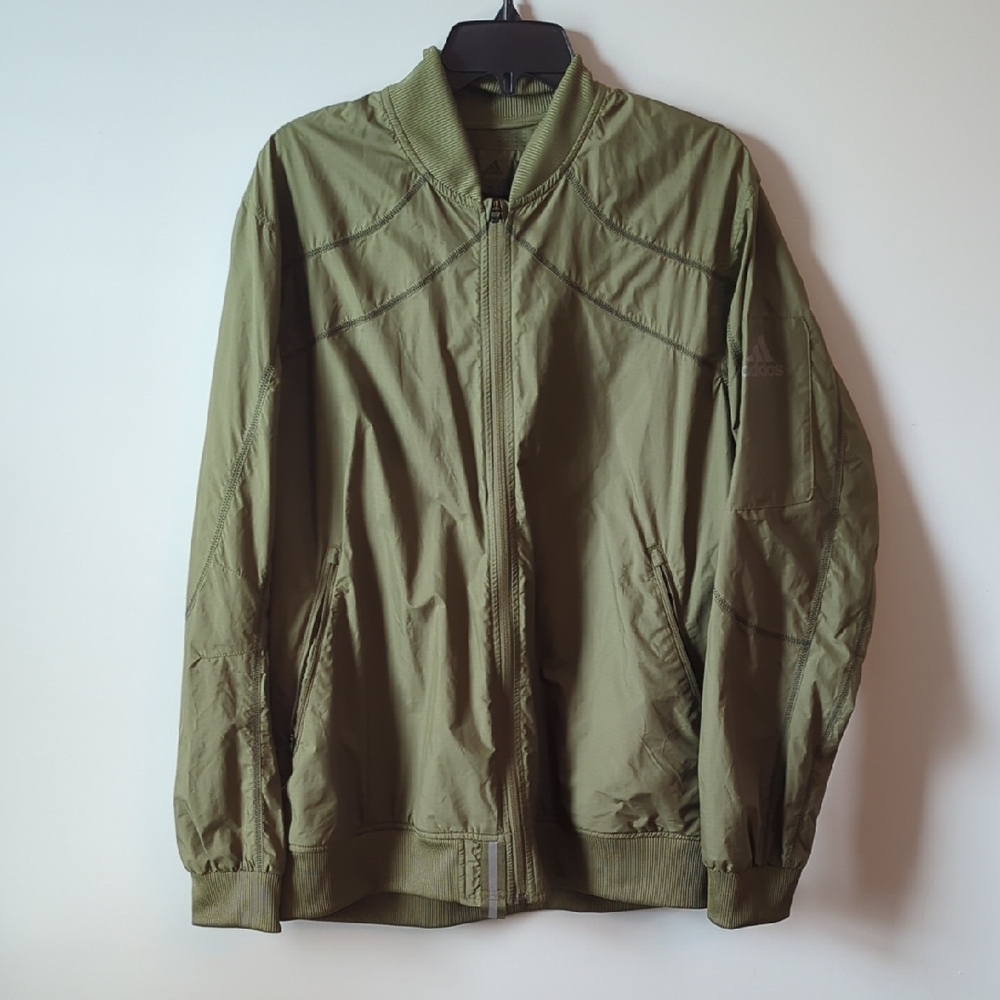 adidas Men's Olive Windbreaker Jacket